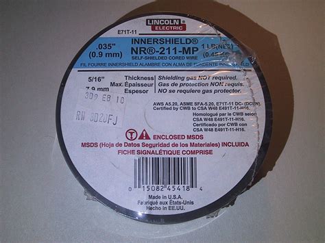 Innershield Nr 211 Mp Shelfshielded Coiled Wire 035 1 Lb E71t 11 By