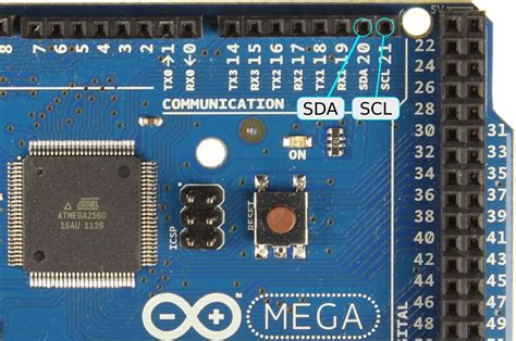 arduino mega  sda scl pins pcb circuits