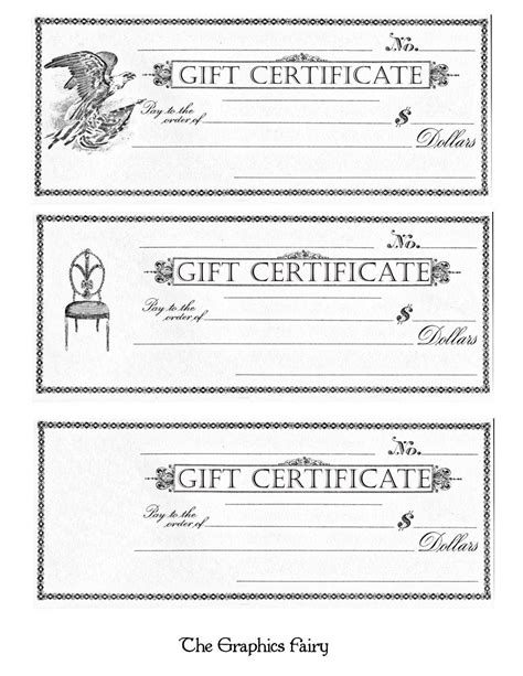 printable gift certificates template awesome  printable  gift