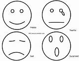 Emotions Emotion Expressions Child Through sketch template