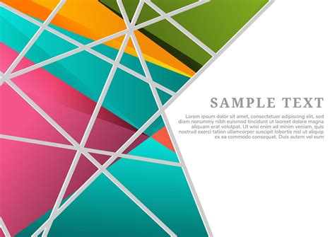 abstract geometric colorful background  vector art  vecteezy