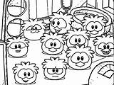 Coloring Club Penguin Pages Puffles Puffle Getcolorings Getdrawings Pacman Printable Color Colorings Afro Silhouette sketch template