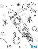 Cohete Espacial Espace Espacio Coloriages Spatial Vaisseau Drawing Hellokids Línea sketch template