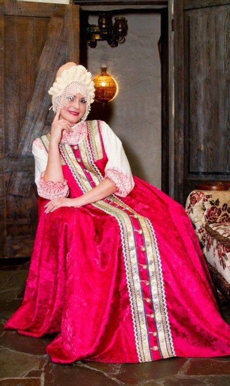 Elegant Russian Traditional Costume