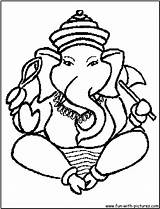 Coloring Ganesh Shiva Ganesha Ganpati Mythology Hindu Goddesses Getdrawings Chaturthi sketch template