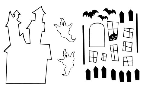 spooky haunted house template