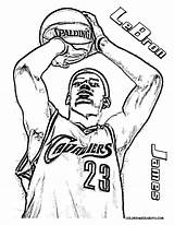 Coloring Lebron James Pages Popular sketch template