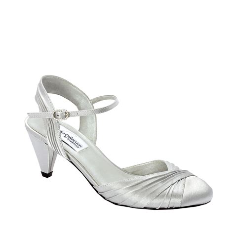 Dyeables Alexis Silver Satin Dyeable Shoe Store