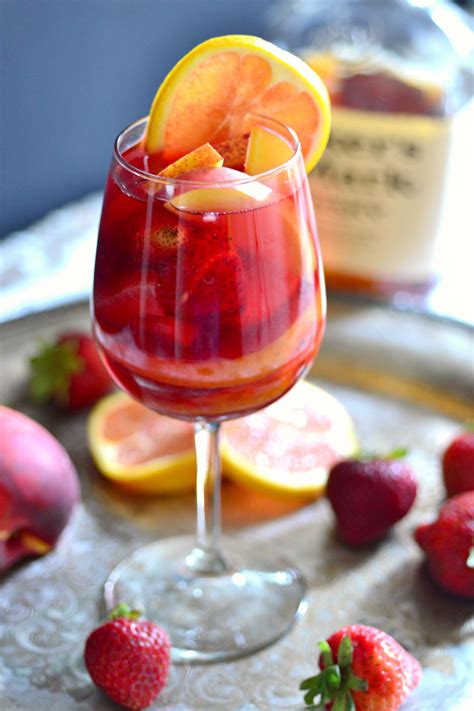 summer fruit and rose sangria the realistic nutritionist summer
