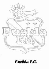 Dibujos Mexicano Escudos Puebla Puma Fútbol sketch template