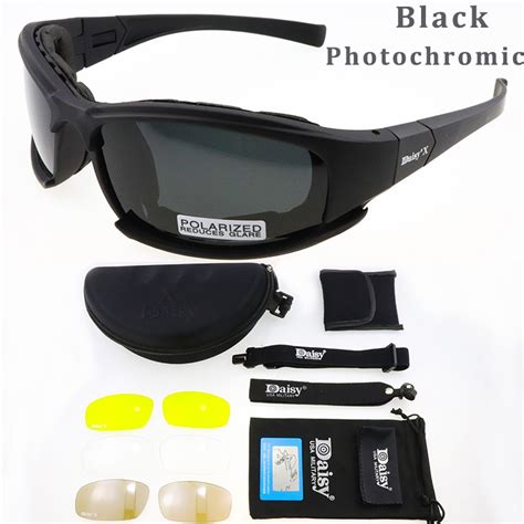 daisy x7 polarized tactical goggles photochromic men army sunglasses