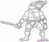 Ninja Coloring Pages Turtle Mutant Teenage Kids Turtles Leonardo sketch template