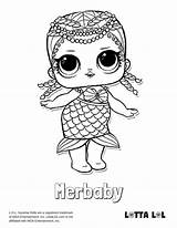 Lol Coloring Merbaby Lotta Surprise Mewarnai Kleurplaat Omg Poppy Sketsa Boyama sketch template