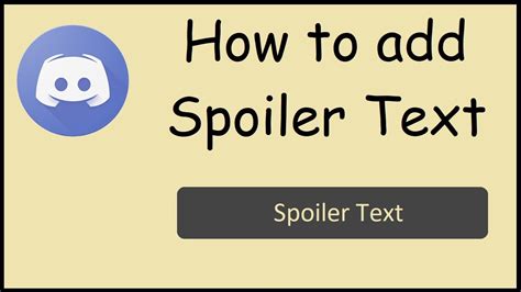 How To Create Spoiler Text In Discord Youtube