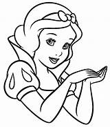 Principesse Facili Walt Princesas Stampare Blanche Neige Disegnare Principessa Personaggio Personaggi Blanca Nieves Semplici Blancanieves Siluetas Nieve sketch template