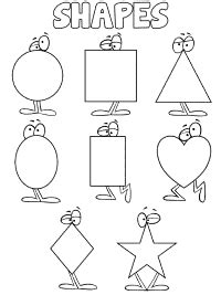 shapes coloring pages  patterns