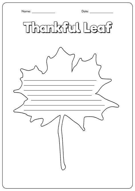 thanksgiving leaf template