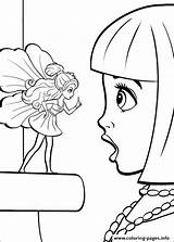 Thumbelina Coloring Pages Barbie Printable Print Book sketch template
