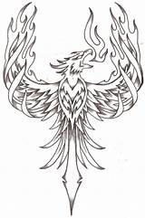 Phoenix Tattoo Drawing Firebird Coloring Drawings Tattoos Bird Pages Outline Deviantart Designs Adults Tribal Fire Wings Pheonix Forearm 2010 Cool sketch template