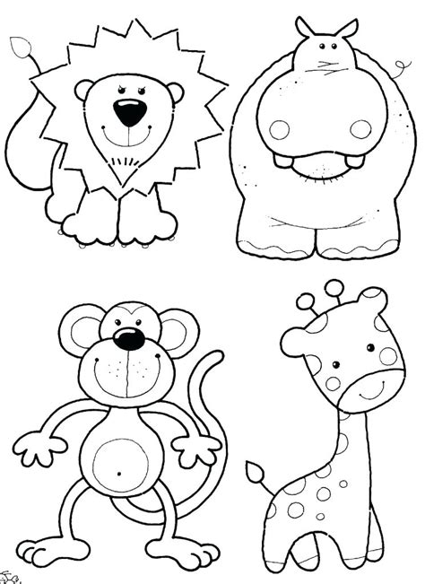 zoo animal coloring pages  preschool  getcoloringscom
