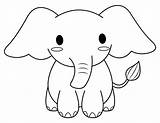 Elephant Museprintables sketch template