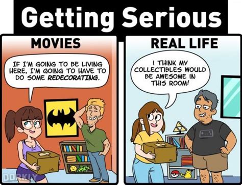 nerdy relationships movies vs real life life comics