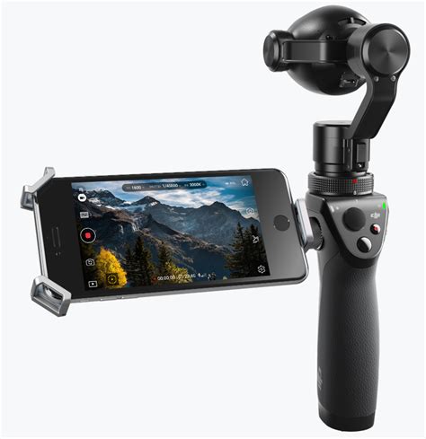 osmo dji integrates  target   portable camera stabilized zoom