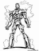 Coloring Iron Man Pages Marvels Printable sketch template
