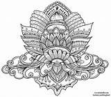 Lotus Colouring Welshpixie Deviantart Coloring Adult sketch template