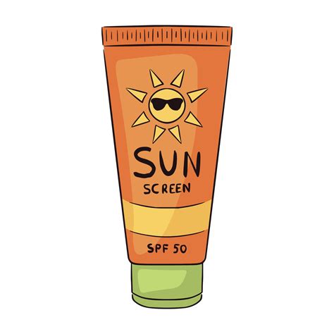 sunscreen vector art icons  graphics