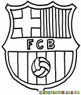 Barcelona Logo Pages Fc Coloring Template sketch template