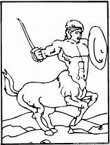 Centaur Coloring Mythology Printable Pages Online Other Getdrawings sketch template