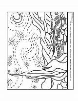 Coloring Gogh Night Starry Van Lesson Plan Constantin Brancusi Bird Space Teacherspayteachers Thumbnail sketch template