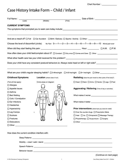 printable chiropractic  patient forms fill  sign