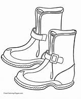 Coloring Pages Winter Boots Color Print Rain Snow Kids Template Clipart Ages Help Printable Library Printing sketch template
