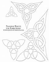 Embroidery Knot Coloring Patterns Triangle Them Hope Enjoy Pages Paste Eat Celtic Don sketch template