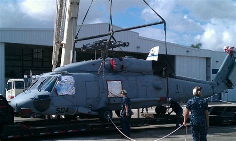 Transporting H 60 Blackhawk Helicopter For The Military