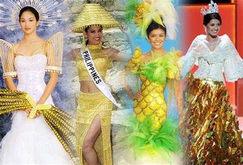 then and now miss universe philippines national costumes