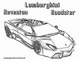 Coloring Lamborghini Pages Printable Cars Kids Car Print Book Drawing Sheets Police Reventon Race Sheet Adult Old Boys Books sketch template