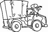 Truck Driver Coloring Pages Cartoon Getcolorings Military sketch template