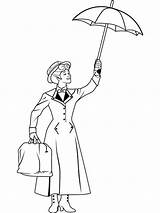 Poppins Mary Coloring Pages Umbrella Disney Kids Sheets Colouring Coloriage Printable Color Dessin Print Printables Book Sheet Imprimer Google Adults sketch template