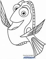 Dory Coloring Finding Nemo Pages Printable Clipart Disney Drawing Book Disneyclips Color Marlin Destiny Line Hank Print Clip Clipartmag Getdrawings sketch template
