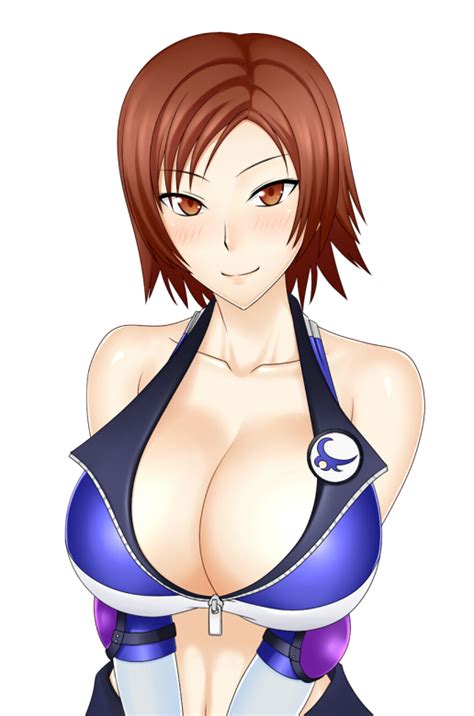 rule 34 asuka kazama blush breasts brown eyes brown hair