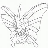 Pokemon Coloring Venomoth Venonat sketch template
