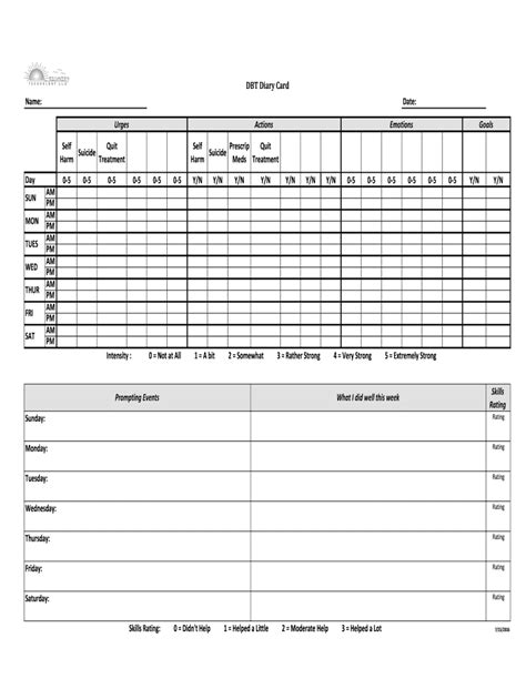 form recovery technology dbt diary card fill