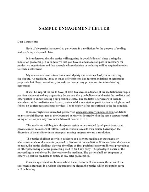 editable engagement letter templates  templatelab