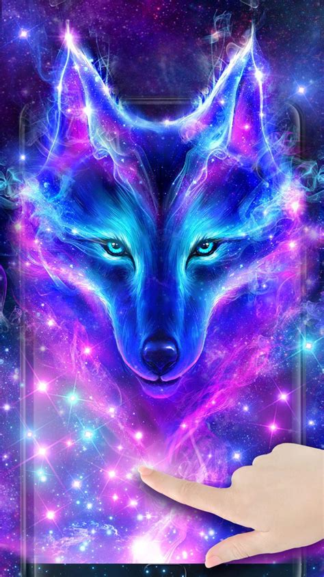 night sky wolf  wallpaper  android apk