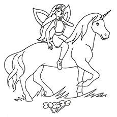 fairy mermaid unicorn coloring pages