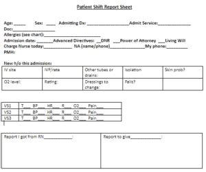 nursing report sheet  complete guide     job
