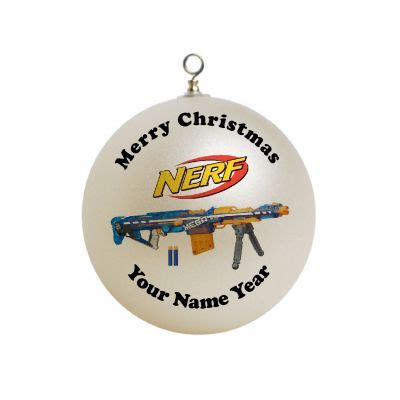 personalized nerf gun christmas ornament custom gift